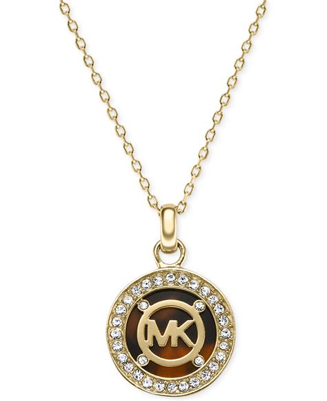 gold michael kors necklaces free shipping|Michael Kors necklace sale.